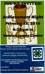 Cover photo for Join 4-H for Achievement Night!