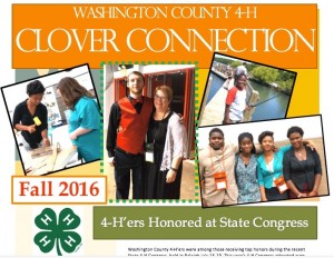 Cover photo for 4-H Clover Connection - Fall 2016