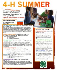 Cover photo for 4-H Summer Programs! Sign-Up Today!
