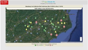 Cover photo for AWIS Weather Update (3/20/18): Snow in VA, MD and North Central NC. Colder Temperatures Return on Wednesday/Thursday. Increased Predicted Risk for Botrytis in Some Regions