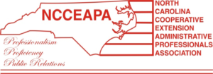 NCCEAPA Logo, Outline of NC in Red