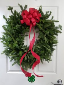 Fresh Greenery Holiday Wreath with a Red Bow