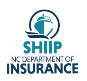 Blue animated ship on white background, SHIIP NC Department of Insurance