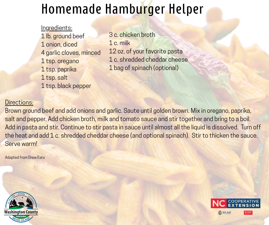 This homemade hamburger helper recipe saves you calories and money!