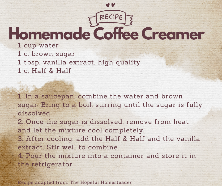 Coffee Creamer recipe